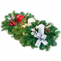 Produktbild »Adventsgesteck mit einer Kerze«