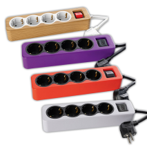 Produktbild »4-fach Schuko mit On/Off«