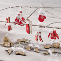 Geschenk-/ Baumanhänger 6er-Set