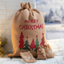 Jute-Weihnachts-Geschenkbeutel