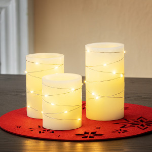 Produktbild »LED-Echtwachskerzen 3er-Set«