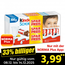 Produktbild »Kinder Schokolade«