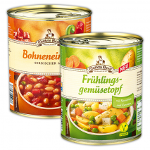 Frühlingsgemüse-, Bohnen- oder Texastopf