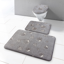 Weichschaum Badeteppich-Set 3-tlg.