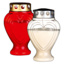 Grablicht in Herzform