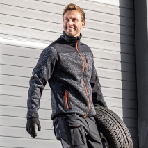 Arbeits-Strickfleece-Jacke