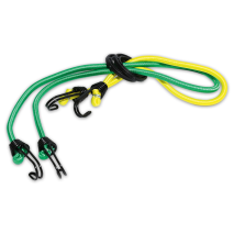 Farbiges Spannseil-Set mit Doppelspiralhaken 14-tlg.