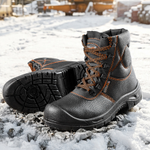 S3 Leder-Sicherheitsstiefel mit Warmfutter