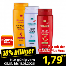 Nur mit der NORMA Plus App günstiger: »Professional Shampoo«