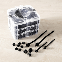 Befestigungsclips und Kabelbinder 630-tlg.