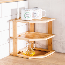 Produktbild »Bambus-Eck-Küchenregal«