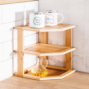 Produktbild »Bambus-Eck-Küchenregal«