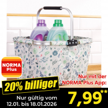 Nur mit der NORMA Plus App günstiger: »Einkaufskorb«