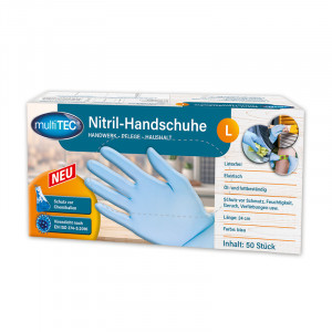Produktbild »Puderfreie Nitril-Handschuhe 50er«