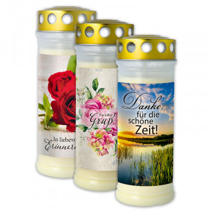 Produktbild »Grablicht mit Motiv«