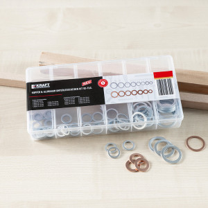 Produktbild »Kupfer & Aluminium Unterlegscheiben Kit 82-tlg.«