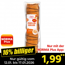 Nur mit der NORMA Plus App günstiger: »Marillen Roulade XXL«