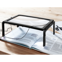 LED-Tischlupe mit 3-fach Vergrößerung