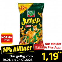 Nur mit der NORMA Plus App günstiger: »Knabberspezialität«