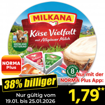 Nur mit der NORMA Plus App günstiger: »Schmelzkäse«
