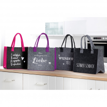 Tasche in Filzoptik