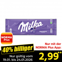Nur mit der NORMA Plus App günstiger: »Großtafel«