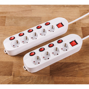 Produktbild »Einzeln schaltbare Steckdosenleiste 4-fach oder 5-fach«