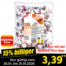 Nur mit der NORMA Plus App günstiger: »XXL Toffees«