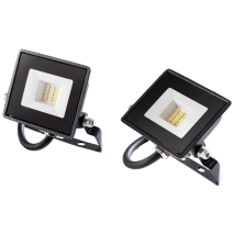 LED-Mini-Außenfluter ohne Bewegungsmelder 2er-Set