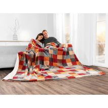 XL-Wohndecke Flanell-Sherpa