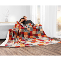 XXL-Wohndecke Flanell-Sherpa