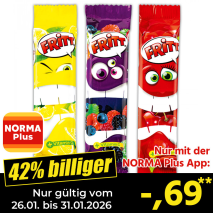 Nur mit der NORMA Plus App günstiger: »Kaustreifen«