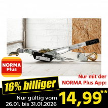 Nur mit der NORMA Plus App günstiger: »Handseilzug«