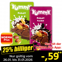 Nur mit der NORMA Plus App günstiger: »Kakaotafeln«