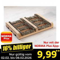 Nur mit der NORMA Plus App günstiger: »Premium-Schuhabstreifer«