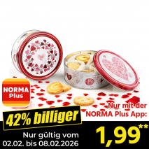 Nur mit der NORMA Plus App günstiger: »Gebäckdose«