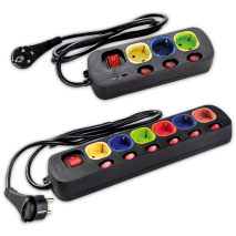 Einzeln schaltbare Steckdosen