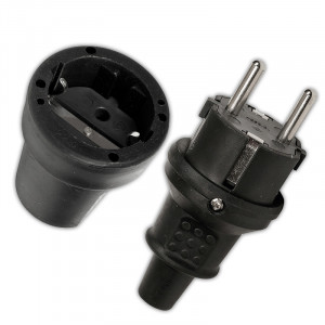 Produktbild »Gummi-Schutzkontakt-Stecker oder -Kupplung«