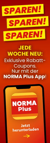 Sparen sparen sparen. Endlich ist sie da, die NormaPlus-App mit wöchentlich neuen und exklusiven Rabattcoupons. Herunterladen und Sparen