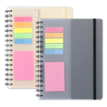 Notizbuch mit Haftnotizen