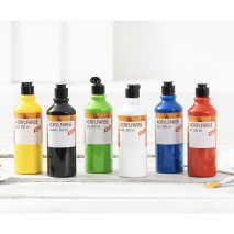 XL-Künstler-Acrylfarben 6er-Set
