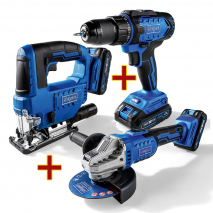 20 V Akku-Maschinen-Set 3-teilig
