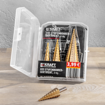 HSS-Stufenbohrer-Sortiment 3-tlg.