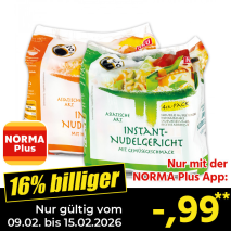 Instant Nudeln 4er