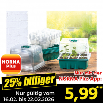 Nur mit der NORMA Plus App günstiger: »Anzucht-Gewächshaus«