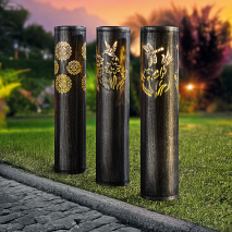 LED-Solar-Gartenstecker Pfahl