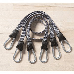 Produktbild »Karabinerhaken mit flachem Spanngummi 3-tlg.«