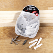 Spanplattenschrauben und Dübel 31-tlg.