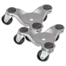 Transportrollen mit 3 Rollen 2er-Set