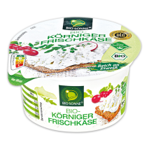 Bio-Körniger Frischkäse